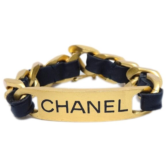 Chanel Bracelet Gold Black - Picture 1 of 8
